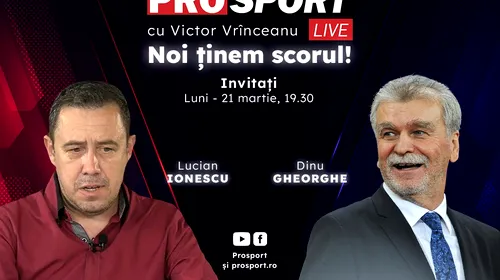 ProSport Live, o nouă ediție premium pe prosport.ro! Dinu Gheorghe și Lucian Ionescu vorbesc despre cele mai importante subiecte din fotbal!