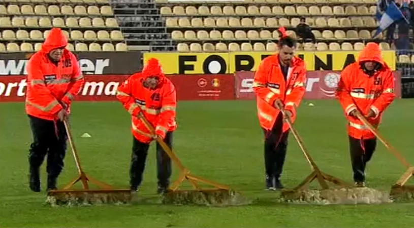 FC Voluntari - FCSB a fost amânat din cauza ploilor abundente. S-ar putea juca în aceeaşi zi cu 