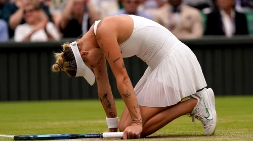 În urmă cu trei luni pierdea cu Sorana Cîrstea, acum e în finală la Wimbledon! Ce a declarat după calificarea în ultimul act