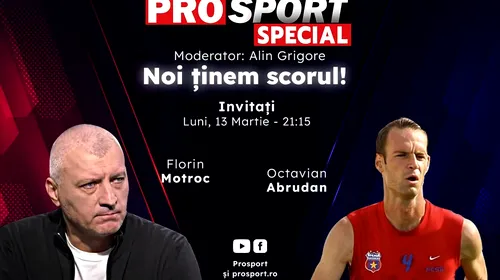 Comentăm împreună la ProSport Special meciul CFR Cluj – U Cluj, alături de Florin Motroc și Octavian Abrudan!