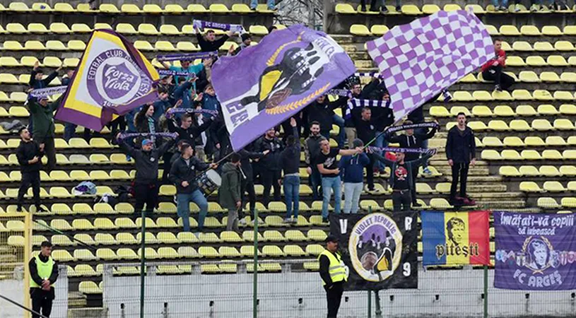 Impulsionată de gestul Politehnicii în derby-ul cu UTA, galeria FC Argeș se revoltă și se alătură cauzei 
