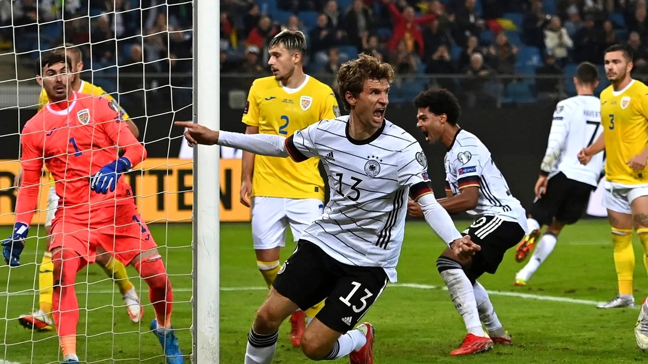 Presa din Germania, în extaz după victoria cu România. „Jokerul Muller a înjunghiat echipa lui Rădoi!”