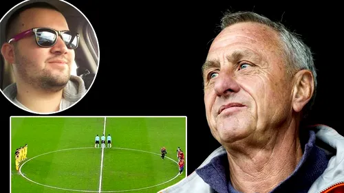 Își cere scuze pentru că a profanat memoria lui Johan Cruyff, pe Cluj Arena: 