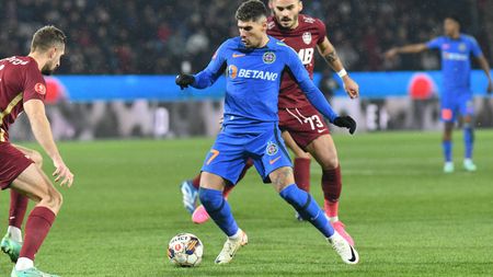 Ireal! Scandal monstruos în CFR - FCSB: Florinel Coman marchează un golazo fabulos, cu un șut uluitor în stilul lui Cristiano Ronaldo, dar Sebastian Colțescu anulează reușita! L-a chemat George Găman din camera VAR să îi arate acest lucru