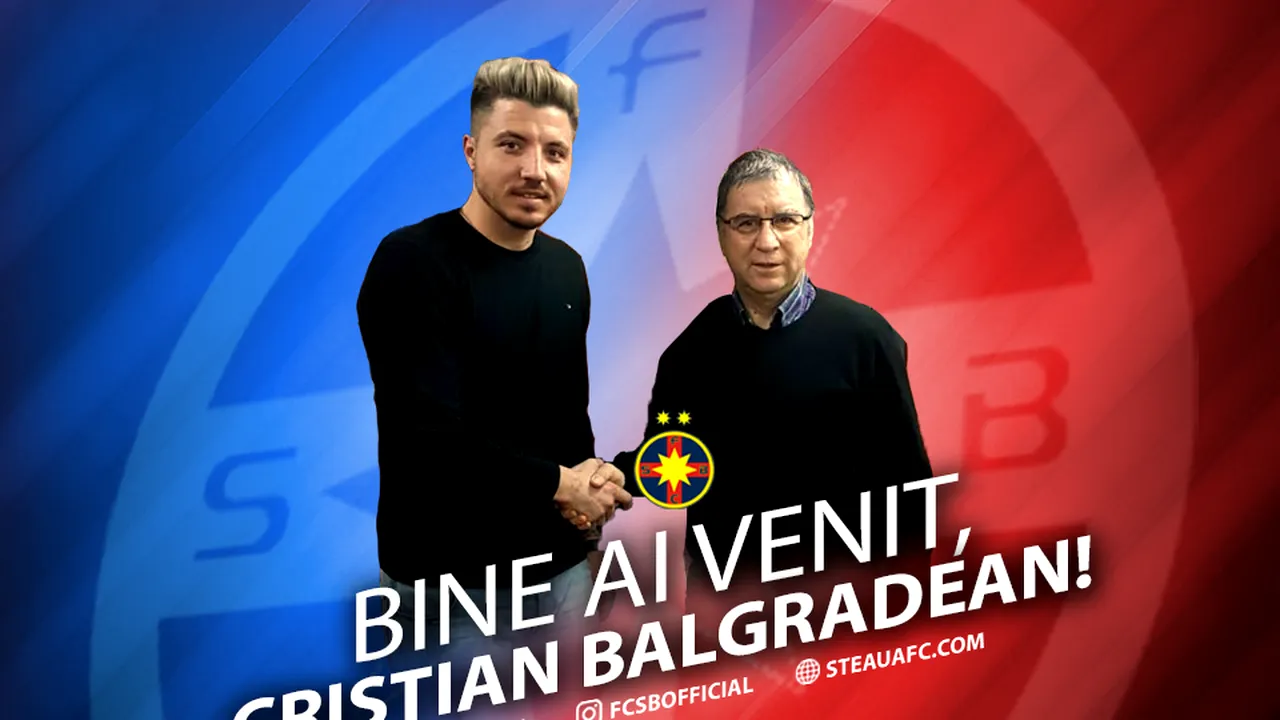 OFICIAL | FCSB și-a rezolvat cea mai mare problemă din echipă! Bălgrădean a semnat până în 2020: 