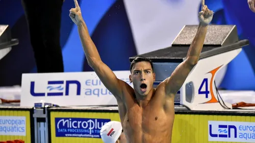 Performanță de excepție pentru natația românească! Vlad Stancu a obținut calificarea la Jocurile Olimpice din 2024, în proba de 1.500 de metri liber