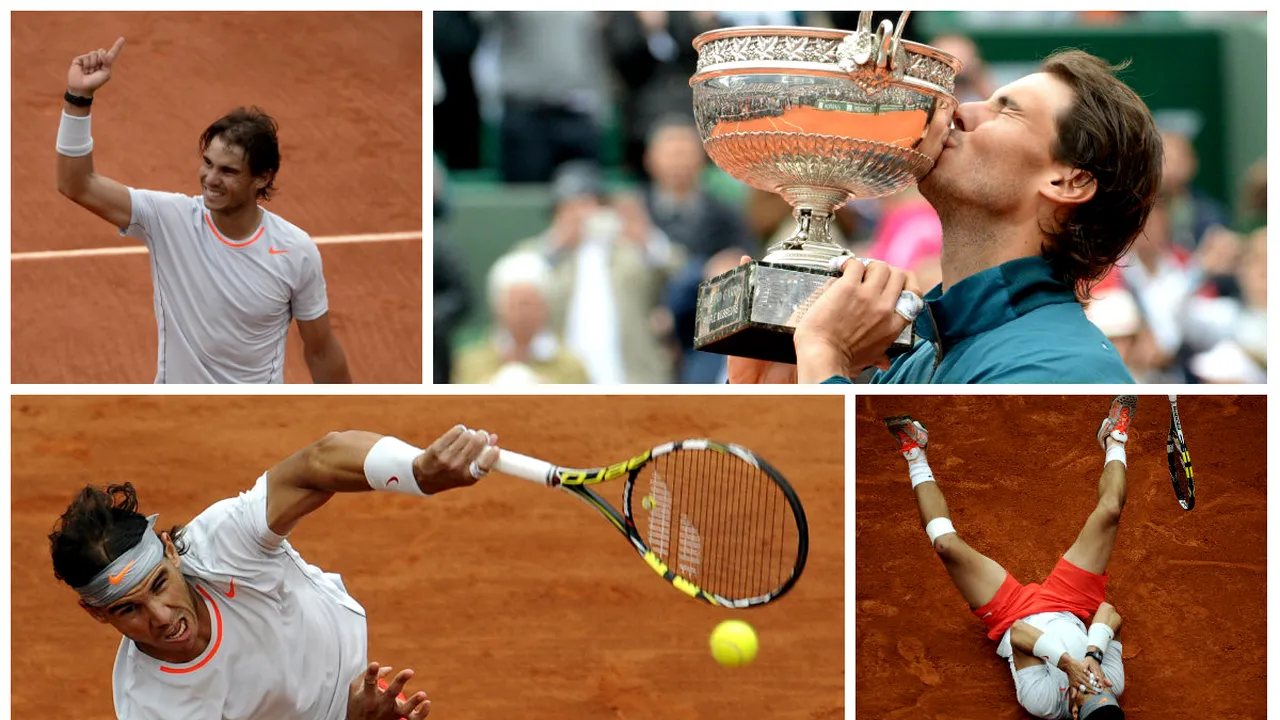 Nadal scrie istorie la Paris! Rafa, REGE pe zgura de la Roland Garros pentru a opta oară! Nadal - Ferrer 3-0 