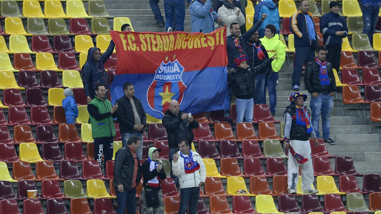 Unde sunt cei 37.000 de spectatori de la meciul cu Sparta Praga? FOTO | Imagine tristă surprinsă la Steaua - Concordia. Câți fani au venit la meci