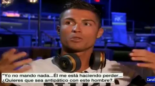 „Încă o întrebare!” VIDEO | Momentul în care Ronaldo ia foc în timpul unui interviu. Reacția nervoasă a portughezului