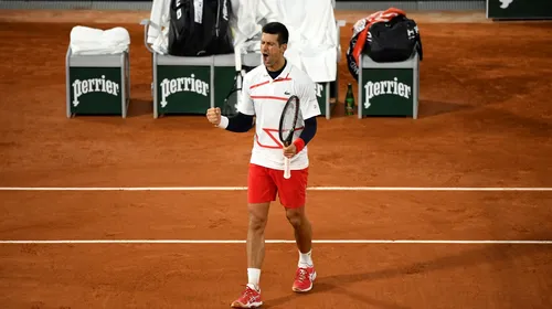 Novak Djokovic este în semifinale la Roland Garros! Sârbul, pentru a zecea oară printre cei mai buni jucători la Paris
