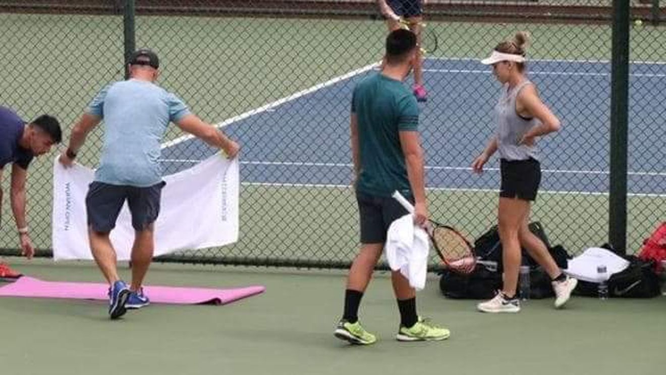 Emoții pentru Simona înaintea debutului la Wuhan. FOTO | Ce s-a întâmplat în timpul antrenamentului de duminică