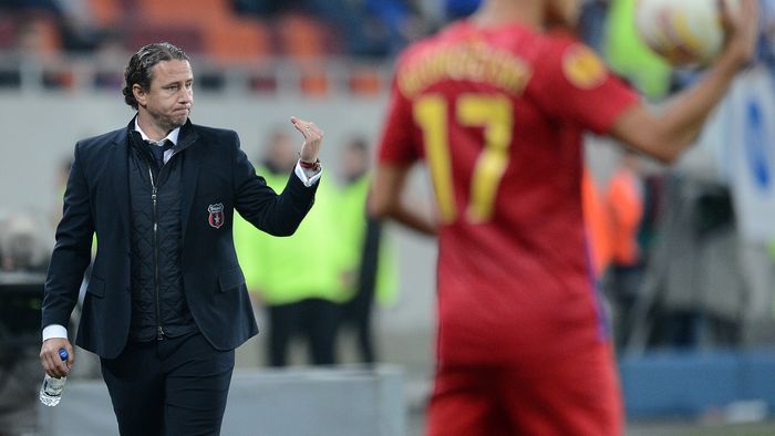 Steaua e aproape de calificare, Reghecampf rămâne în gardă: "Avem emoții!" **Nemulțumirea din meciul cu Molde