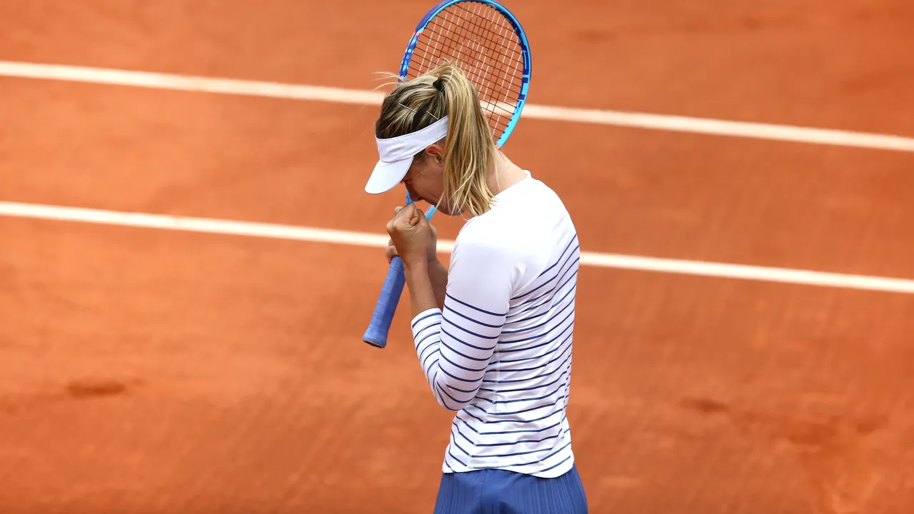 Maria Șarapova, în optimi la Roland Garros. Cadre spectaculoase cu rusoaica surprinse de fotoreporteri. Imaginile devenite virale