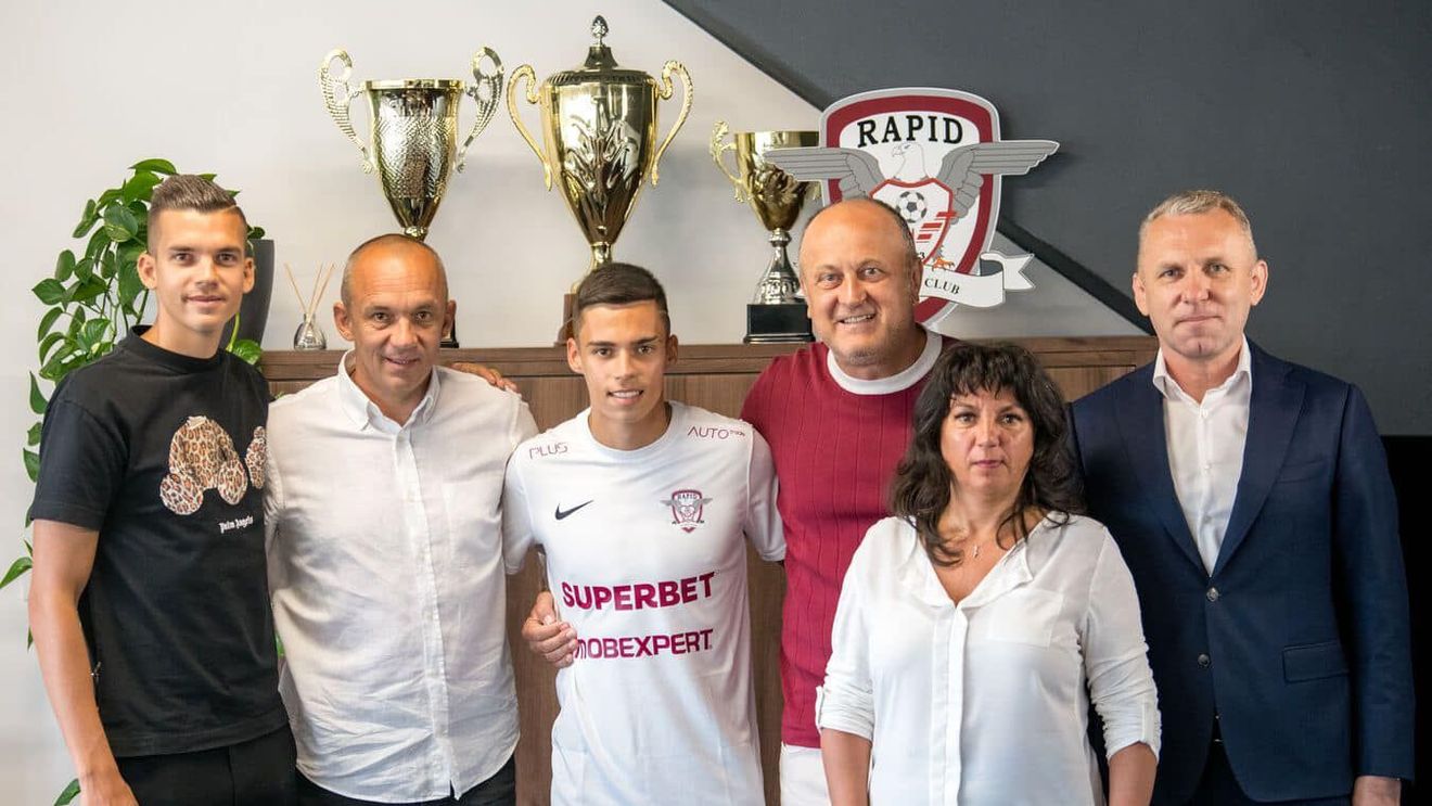 Cătălin Cîrjan, prezentat oficial la Rapid! Prima reacție a fotbalistului de la Arsenal: „Dacă depindea de mine aș fi semnat din prima clipă! Mă gândesc la titlu!”