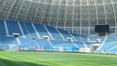 Stadionul „Ion Oblemenco” are gazon nou! Suma exorbitantă plătită de Primăria din Craiova pentru suprafața de joc ultramodernă montată pe arena din Bănie