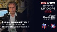 Ilie Dobre comentează LIVE pe ProSport.ro meciul Steaua – F.C. Bihor, miercuri, 15 aprilie 2026, de la ora 19:00