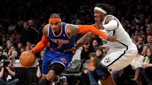 Răzbunarea lui Melo!** Anthony a marcat 31 de puncte în victoria lui Knicks în "derby-ul local" cu Nets