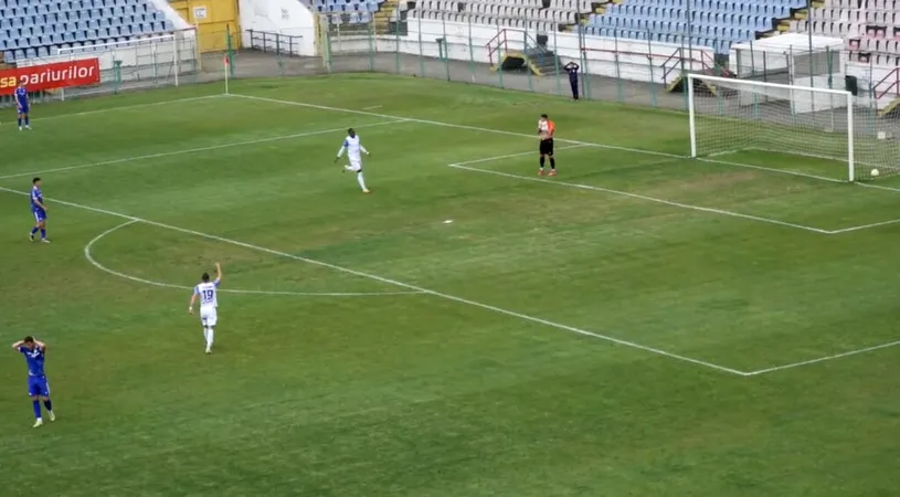 VIDEO | Ca Bănel Nicoliță pe ”Bernabeu!” Tontogol în Liga 2, dar cu actorul principal în rolul portarului