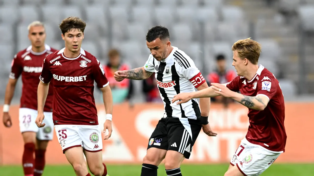Ultimele calificative ale sezonului pentru U Cluj și Rapid după un 2-2 spectaculos care închide un campionat de poveste al ardelenilor și un play-off de coșmar al giuleștenilor