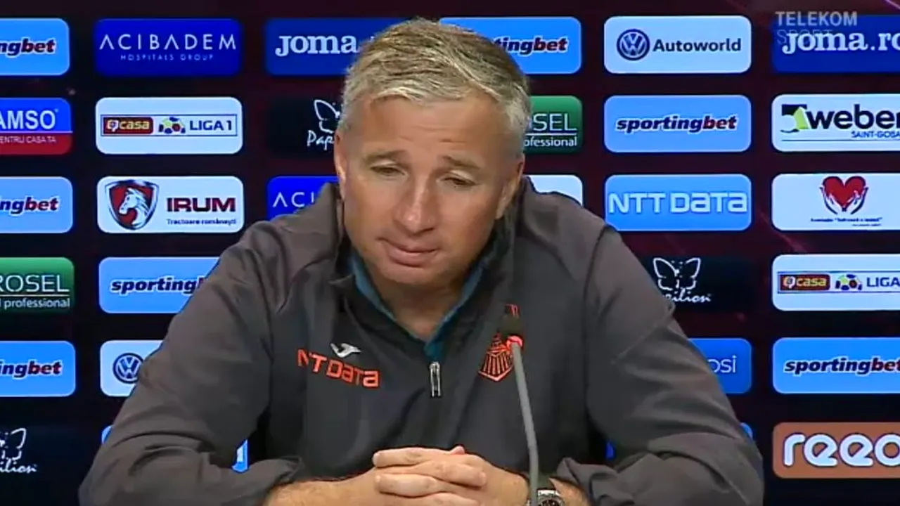 Dan Petrescu, necruțător cu cei care îi reproșează că joacă defensiv. „Voluntari are cea mai bună posesie și se află pe ultimul loc”