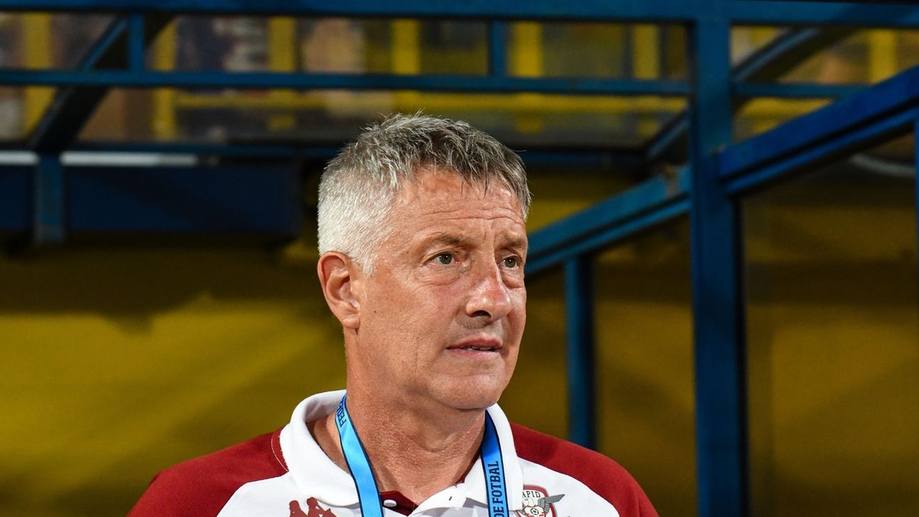 Cristiano Bergodi, în culmea fericirii. Antrenorul Rapidului a dat de băut pentru fiul său