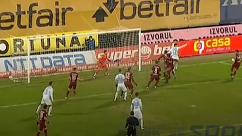 Fază controversată în minutul doi al partidei CFR Cluj – FCSB! Jucătorii lui Toni Petrea au cerut penalty, după ce Mario Camora a atins mingea cu mâna | VIDEO