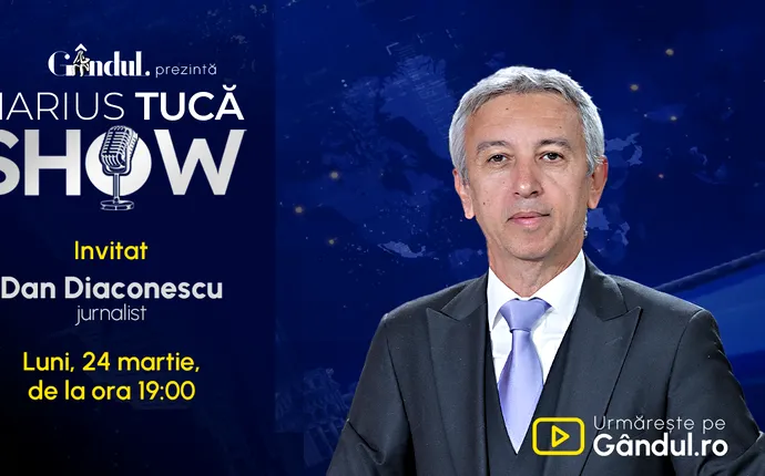 Marius Tucă Show  începe luni, 24 martie, de la ora 19.00, live pe gândul.ro.  Invitați: Dan Diaconescu, H.D. Hartmann
