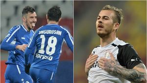 Bătălie și în clasamentul golgheterilor Ligii 1! Îl poate prinde Alibec pe Hora în ultimele etape? Cum arată acum topul