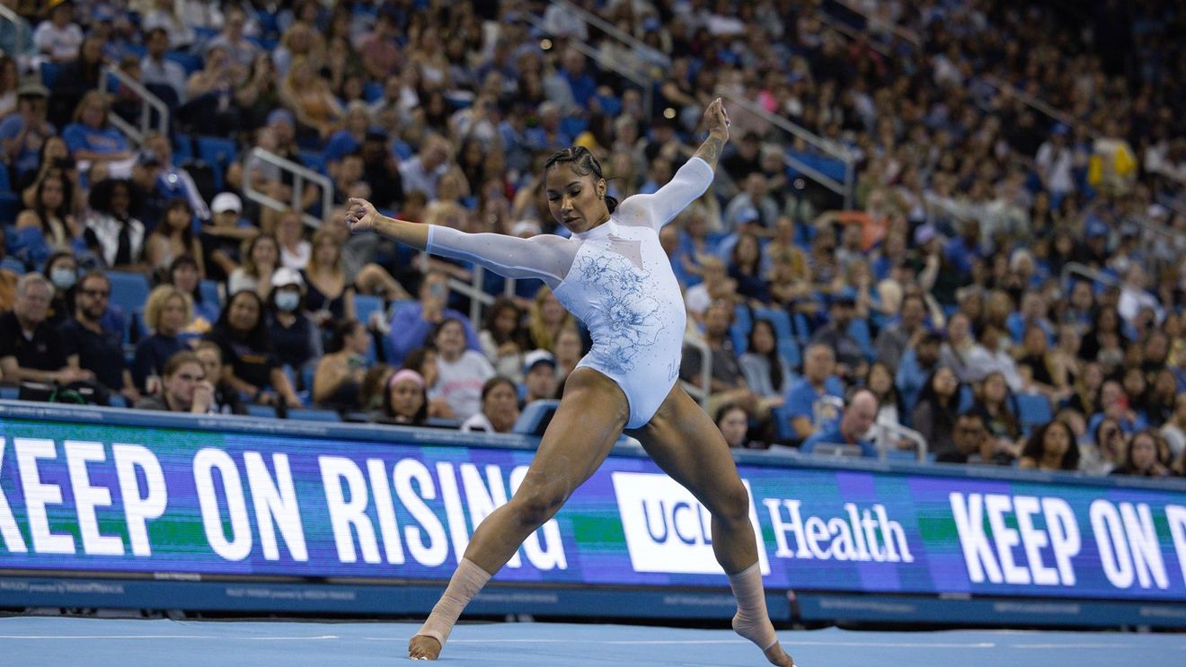 Jordan Chiles a câștigat medalia de aur în campionatul unde e și Ana Bărbosu. A luat iar nota 10 pentru exercițiul la sol