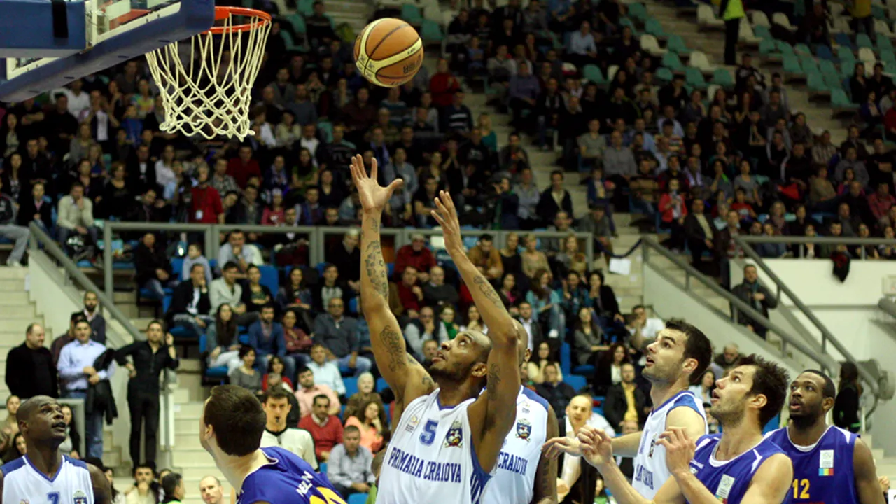 CSU Atlassib Sibiu - U Mobitelco Cluj, scor 77-75, în primul meci din play-off la baschet masculin