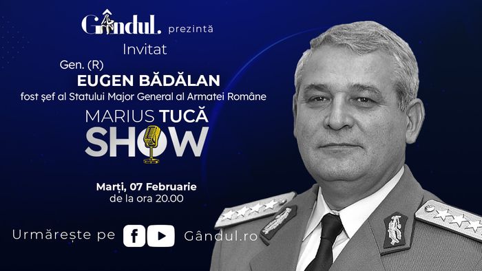 Marius Tucă Show începe marți, 7 februarie, de la ora 20.00, live pe gândul.ro