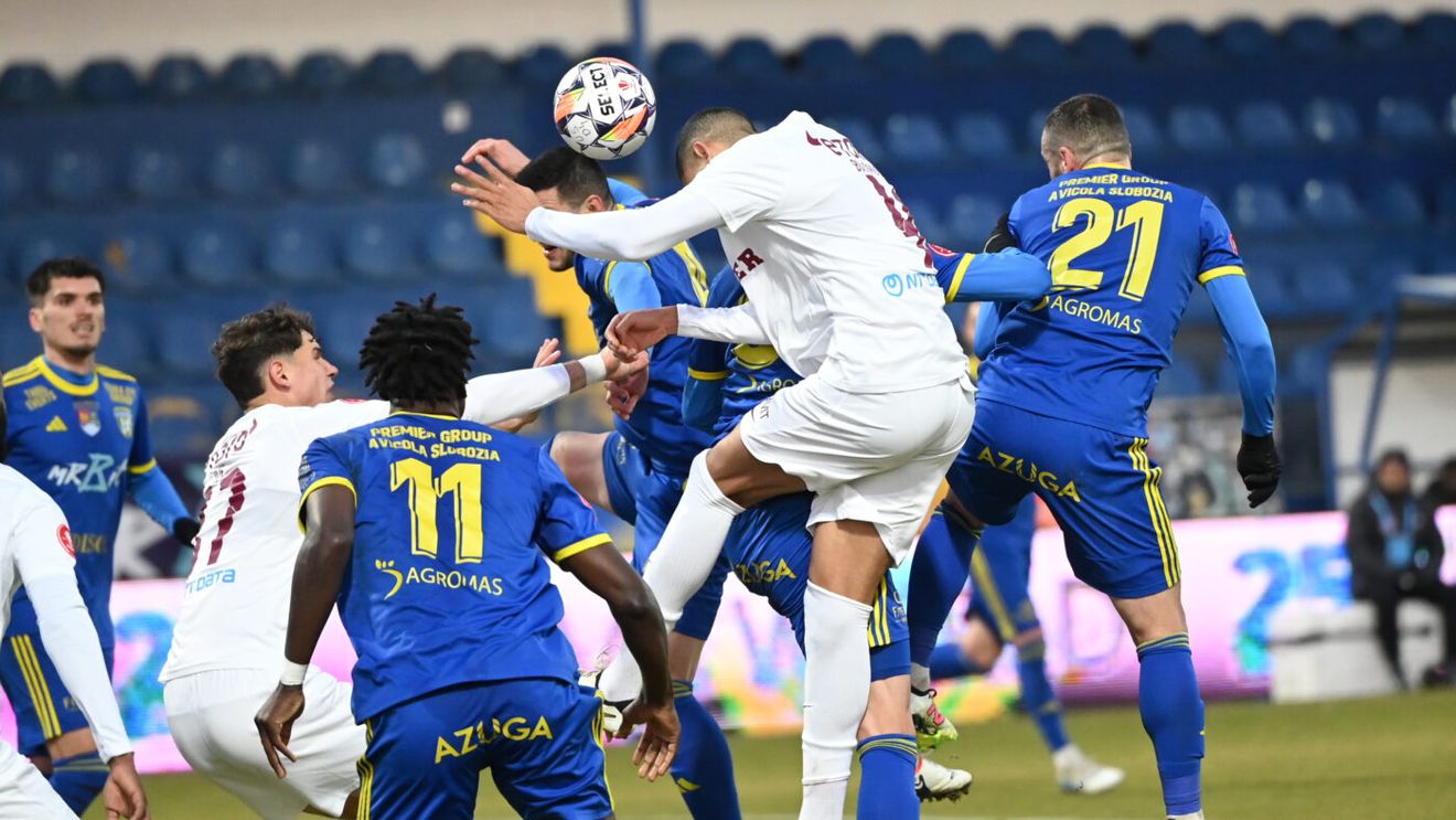 Unirea Slobozia - CFR Cluj 1-1, în etapa 20 din Superliga. Vicecampioana obține doar un punct în deplasarea de la Clinceni