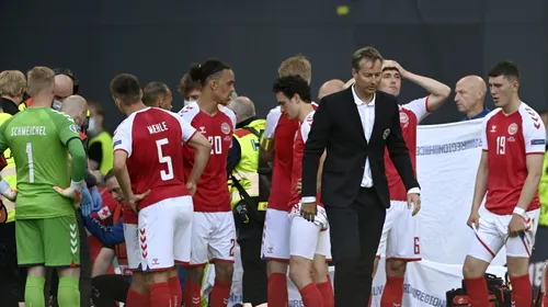 Selecționerul Danemarcei, mesaj după ce Christian Eriksen a suferit un stop cardio-respirator. „Jucătorii sunt terminați emoțional!”