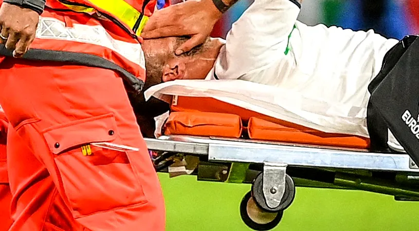 Leonardo Spinazzola a părăsit terenul în lacrimi! Scos pe targă la meciul Belgia - Italia de la EURO 2020