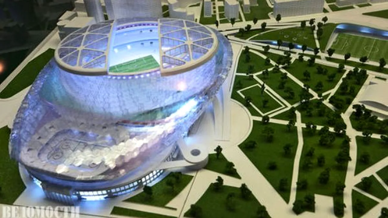 Planul prin care rușii vor să-l țină pe Petrescu la Dinamo: îi construiesc un Wembley chiar în inima Rusiei!** FOTO Stadionul de 1 miliard de euro care îl va 