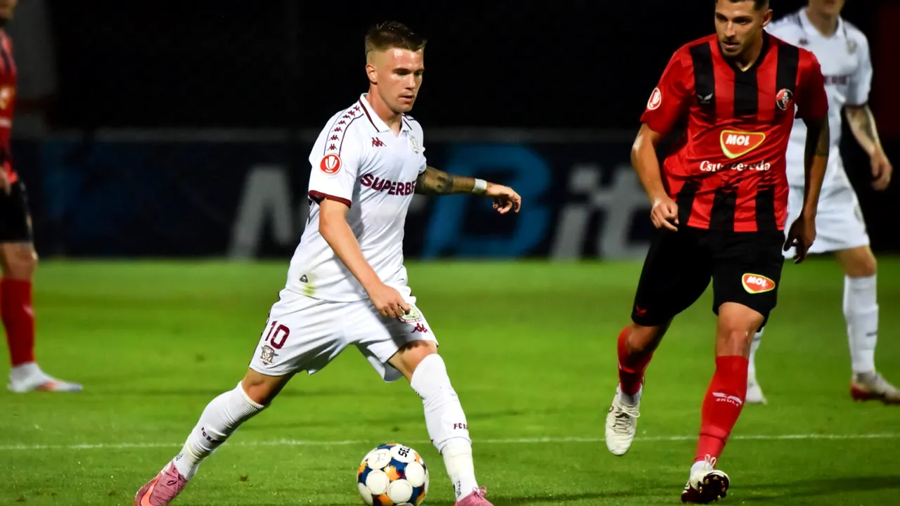Rapid a câștigat la Csikszereda, dar Claudiu Petrila și-a atenționat colegii: „Nu aveam motive să facem asta!”. Ce a spus Hromada despre celebrarea de la gol