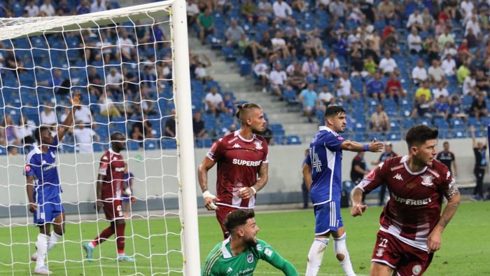 Dragoș Albu, pus în dificultate după FC U Craiova - Rapid 3-5: „Această întrebare ar trebui adresată conducerii”