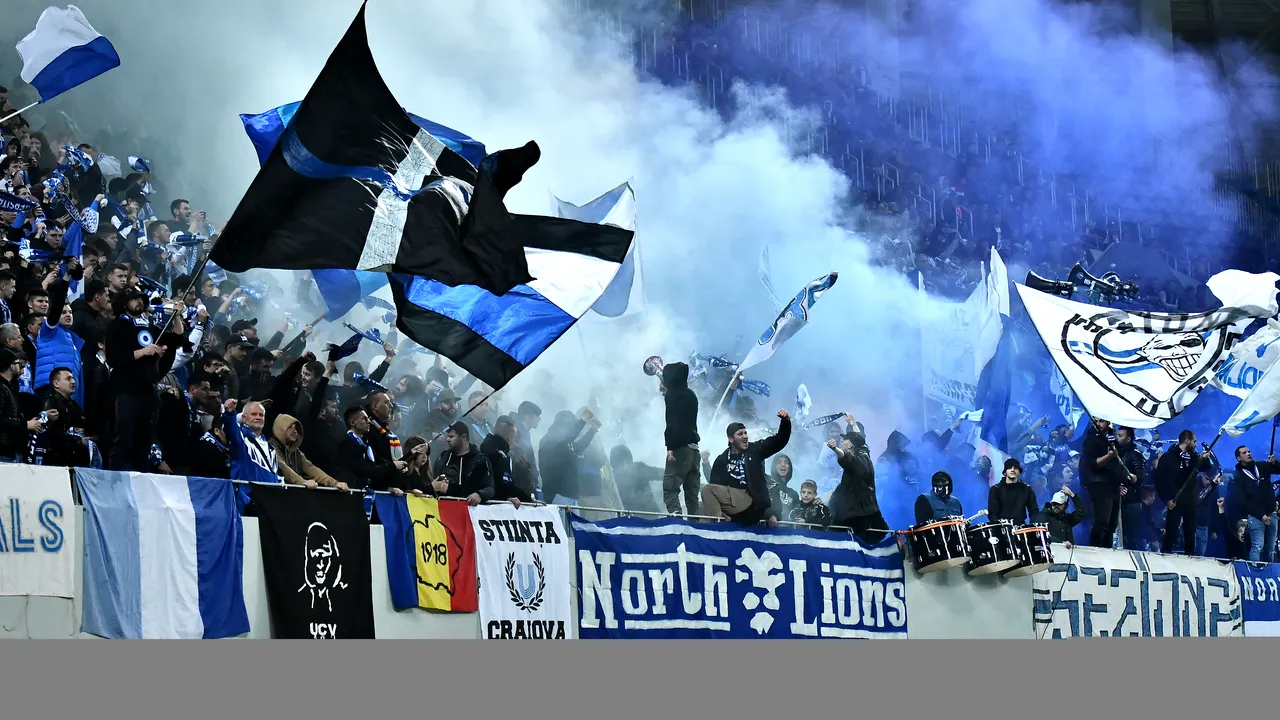 FOTO | Bătaie între fanii olteni înainte de Craiova - Viitorul! Totul s-a întâmplat în fața barului lui Gică Craioveanu