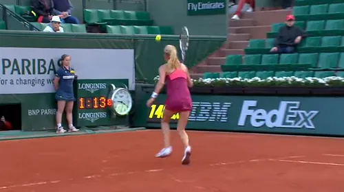 Superb! Radwanska a reușit, la Roland Garros, execuția anului. Cum a reușit să returneze dintr-o poziție imposibilă