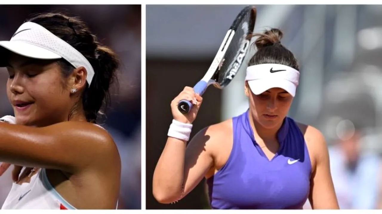 Campioane puse la colț! Emma Răducanu și Bianca Andreescu, foste câștigătoare de US Open, au pierdut în runda inaugurală a Grand Slamului new-yorkez