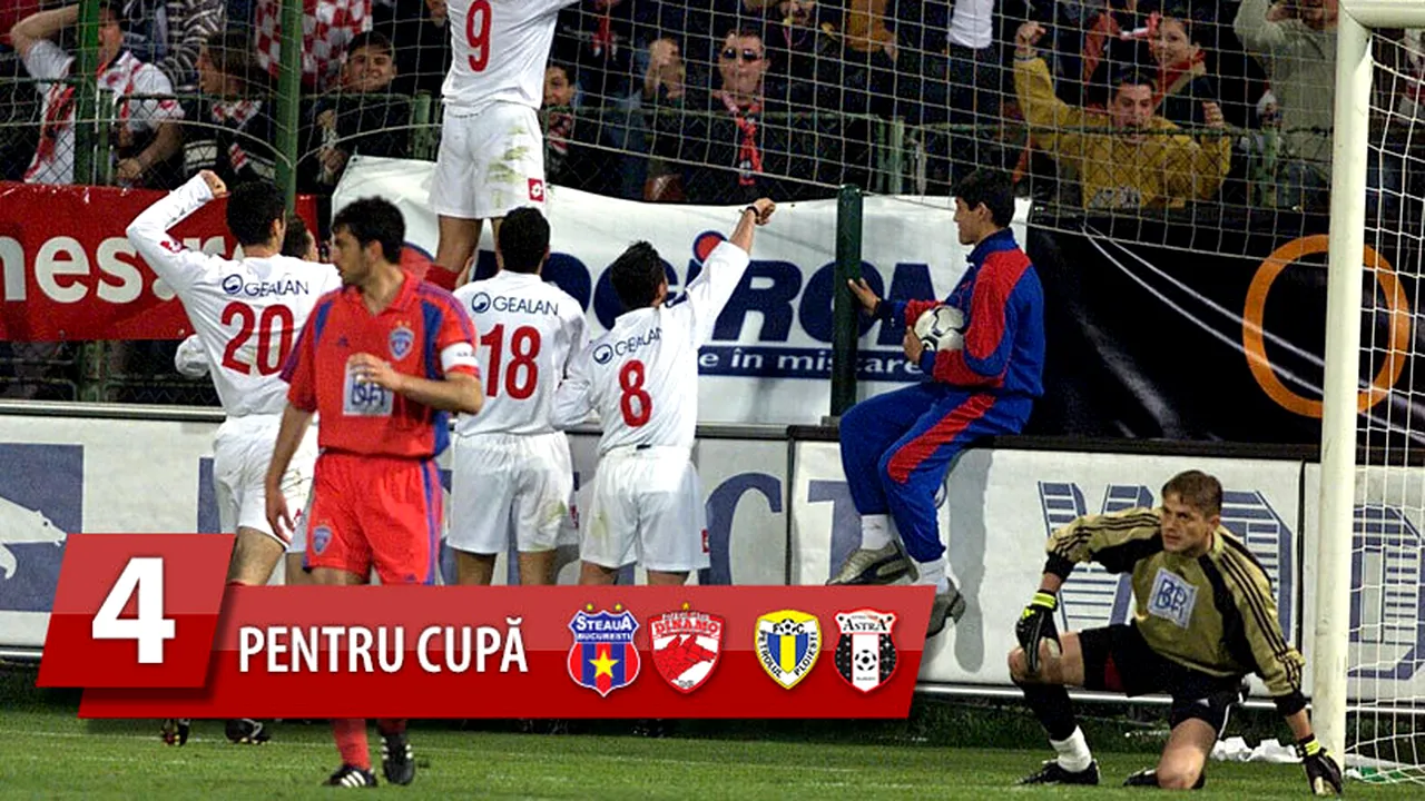 13 cu noroc. Povestea victoriei din 2002, în semifinalele Cupei, așteptată de Dinamo de pe vremea lui Valentin Ceaușescu: 