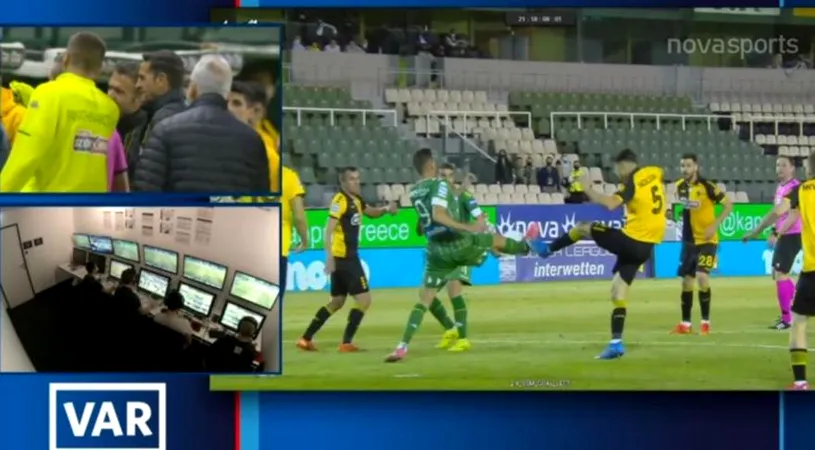 Ionuț Nedelcearu, fază incredibilă în derby-ul Panathinaikos - AEK. Fundașul a intrat în minutul 89 și a provocat un penalty + Boloni, ca și dat afară | VIDEO