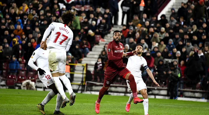 Stadionul din Sevilla se umple în premieră în Europa League. CFR joacă al treilea meci într-o săptămână cu casa închisă