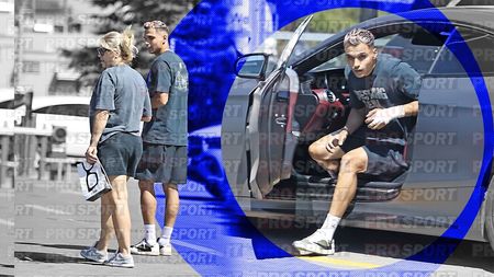 Primele imagini cu Cristi Manea după ce s-a operat la mână. Cum a fost surprins fotbalistul care a pus Rapidul pe jar după ce s-a internat singur în spital. EXCLUSIV