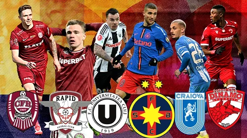 Care vor fi Stelele Superligii? Trăiește un play-off cum n-a mai fost și descoperă după fiecare meci clasamentul jucătorilor: de la zero la cinci stele, doar pe ProSport!