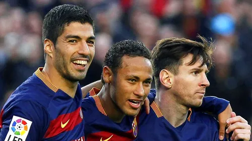 Ce-i mai trebuie lui Luis Suarez să fie jucătorul-perfect: „Aș vrea stângul lui Messi și fericirea lui Neymar”. Atacul MSN a dat deja 94 de goluri