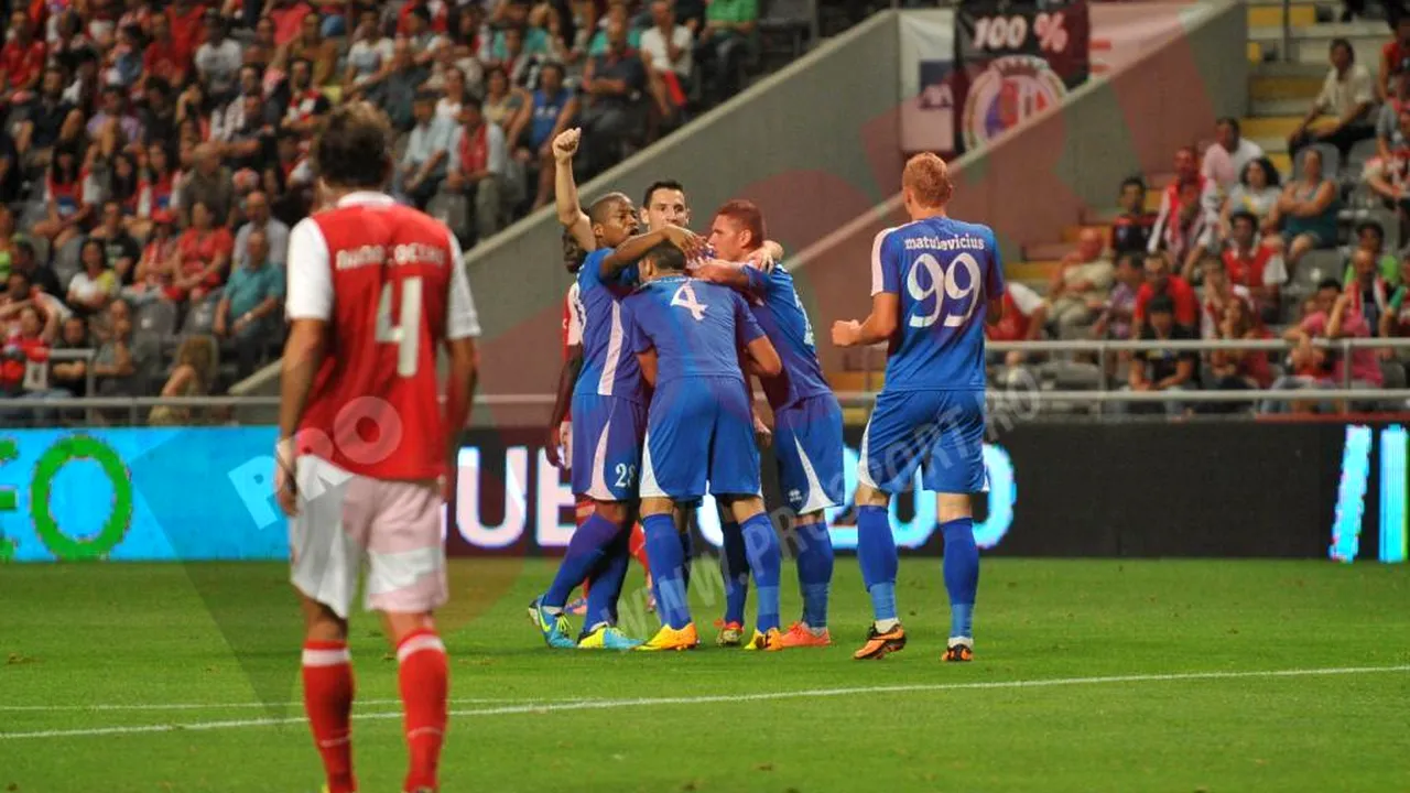 Istorie! Calificare fabuloasă, după prelungiri! Braga - Pandurii 0-2! Ciucur a marcat un gol fantastic