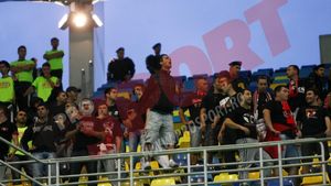 Fanii lui Vardar, întâmpinați cu pumni și un cor de fluierături. Stewarzii au intervenit după gestul lor. FOTO: Ce i-a înnebunit