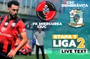 FK Miercurea Ciuc – CSC Dumbrăvița se joacă ACUM, în încheierea etapei 7 din Liga 2. Terenul este înclinat într-o parte, însă timișenii rezistă