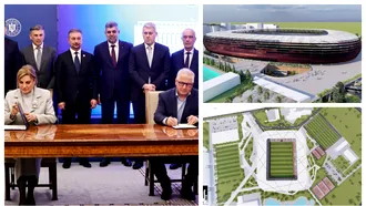 Au fost semnate contractele pentru noile stadioane Dinamo și Corvinul Hunedoara! Capacitatea lor și cât vor costa